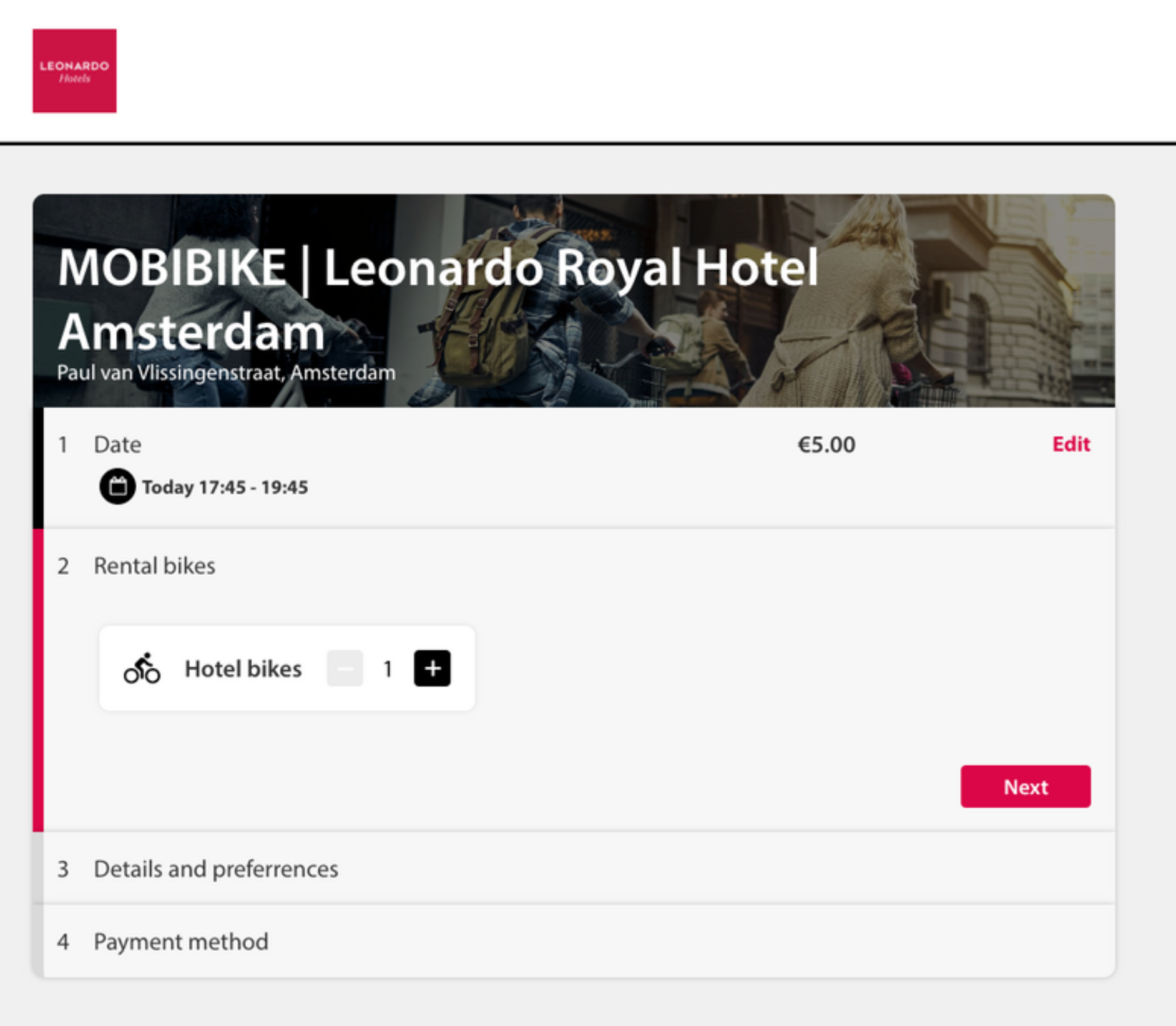 Leonardo Tap + Bike use case